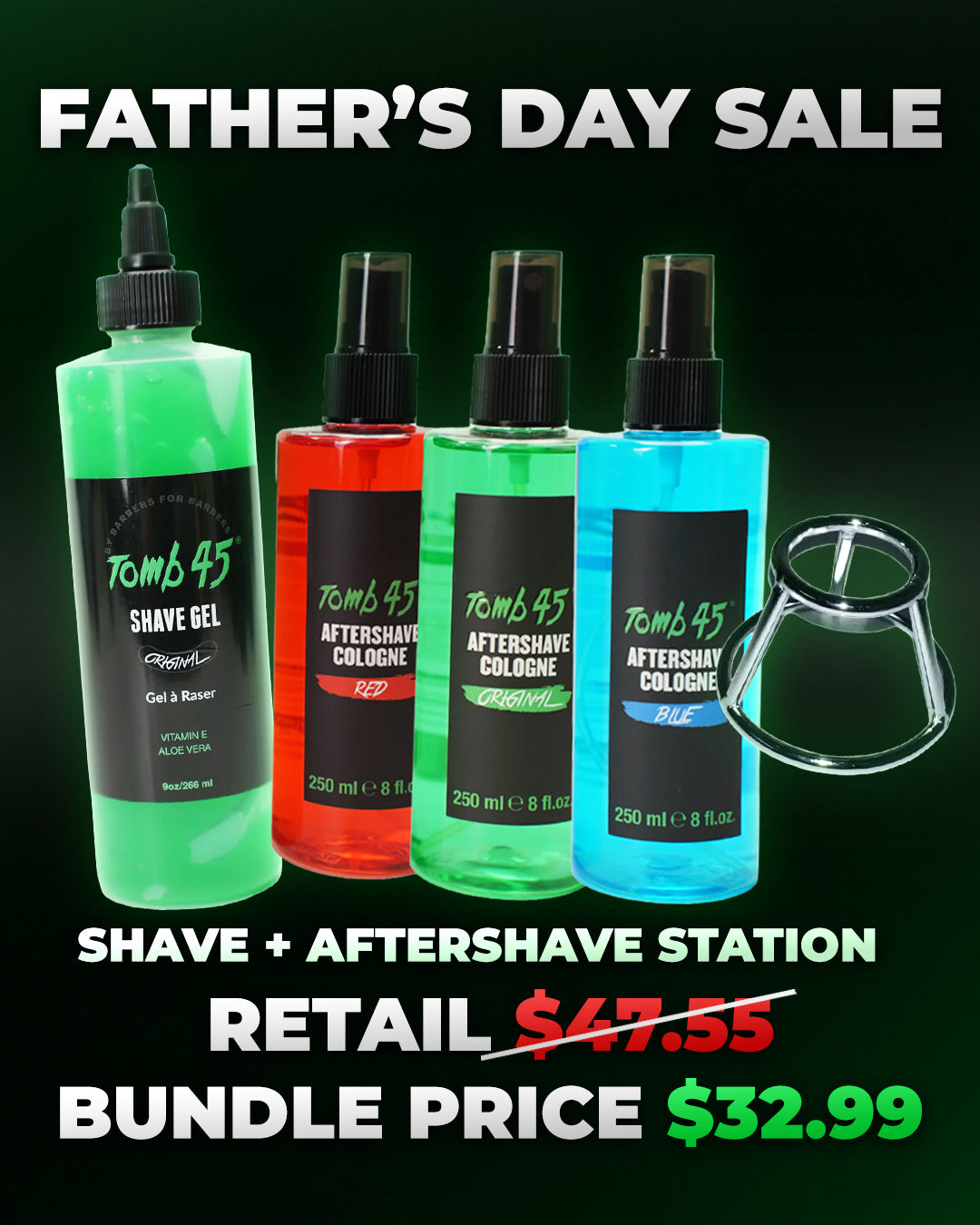 Shave + Aftershave Station