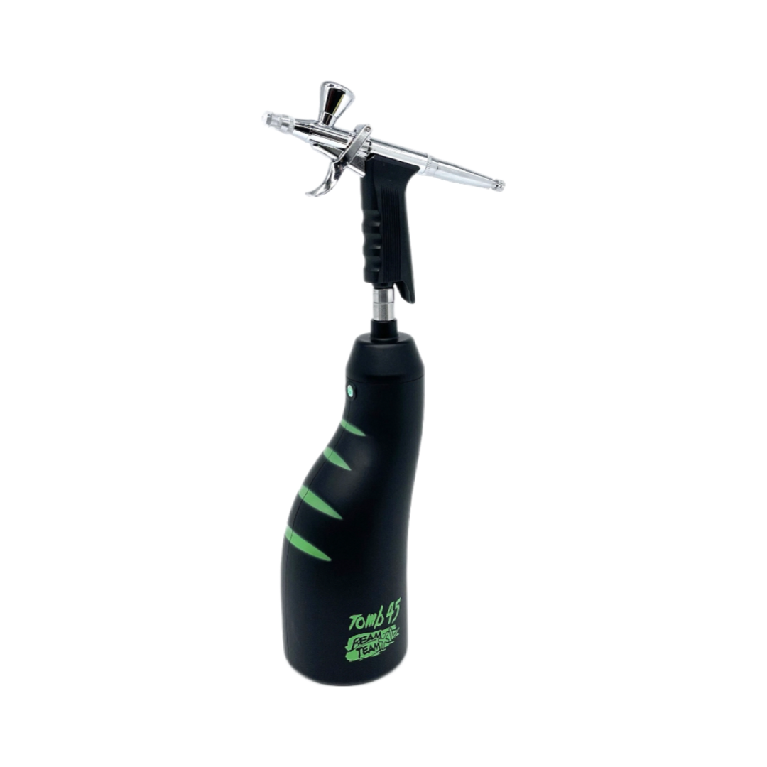 Portable Air Brush Mini Compressor Paint Mist Sprayer Gun with tomb45 –  Elegant Barber Zone