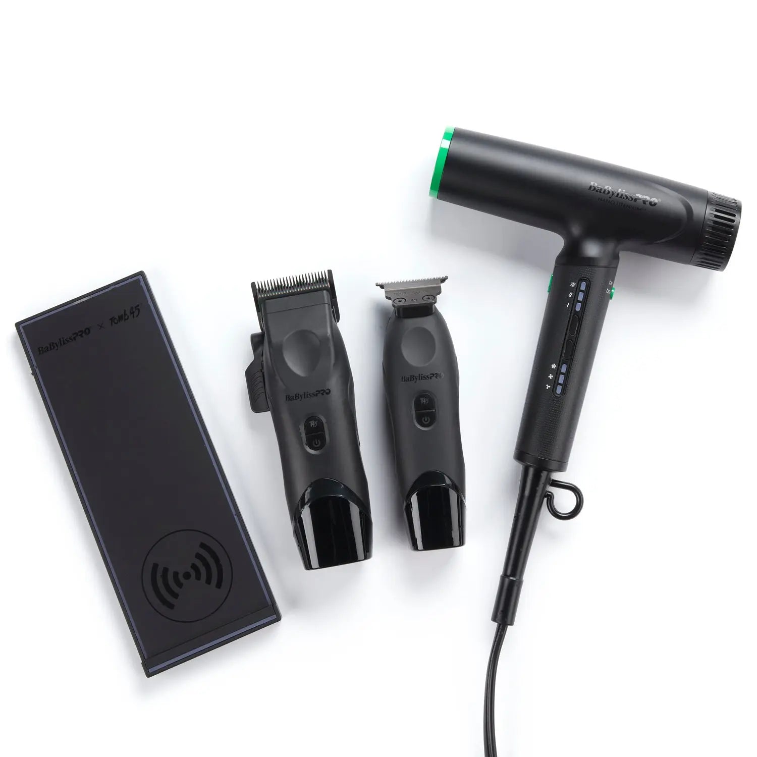 Babyliss® Nano Light Ionic Dryer - Black/Green - Tomb 45