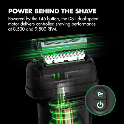 BaBylissPRO® x Tomb45® Wireless Charging Double-Foil Shaver