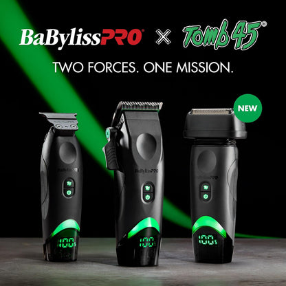 BaBylissPRO® x Tomb45® Wireless Charging Double-Foil Shaver