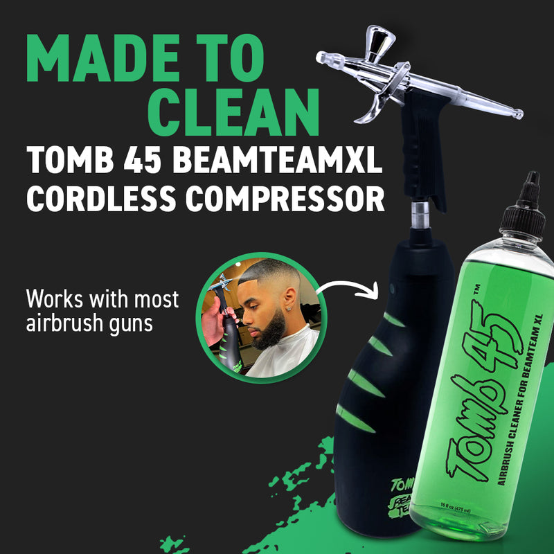 Tomb45 Airbrush Cleaner for BeamTeam Cordless XL 16 oz. – Capelli Beauty &  Barber Supply