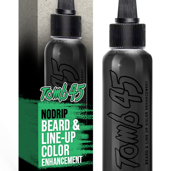 Tomb 45 NO DRIP Enhancement Color (Onyx Black), Hair Enhancer For Beard &  Lineup, Water Resistant Hairline Filler Spray