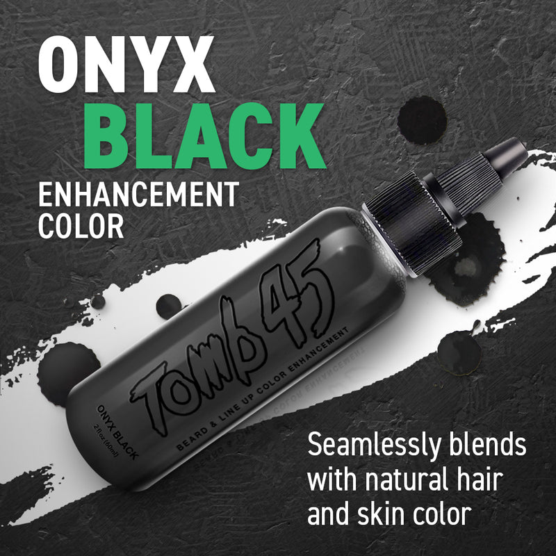 Tomb 45 Beard & Line Up Color Enhancement 2 oz (Onyx Black / Black Brown)
